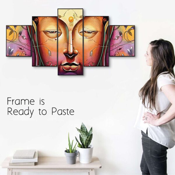 Set Of Five Framed Digital Wall Painting - Image 2