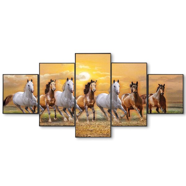 Set Of Five Framed Digital Wall Painting - Image 2