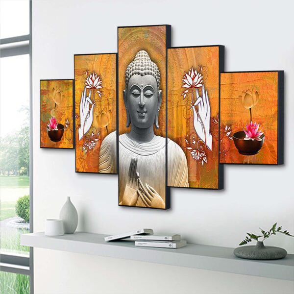 Set Of Five Framed Digital Wall Painting - Image 4