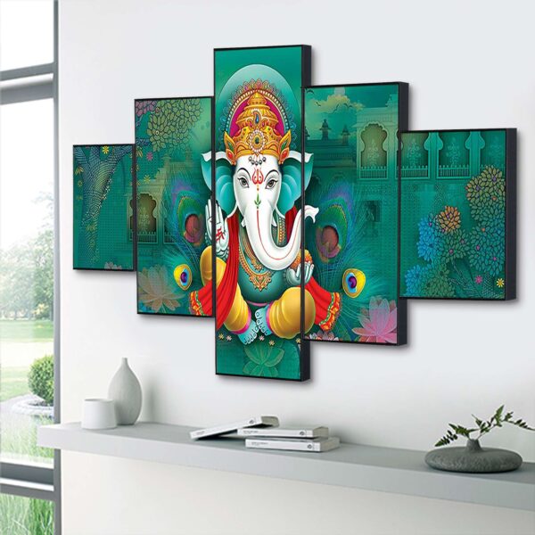 Set Of Five Framed Digital Wall Painting - Image 3