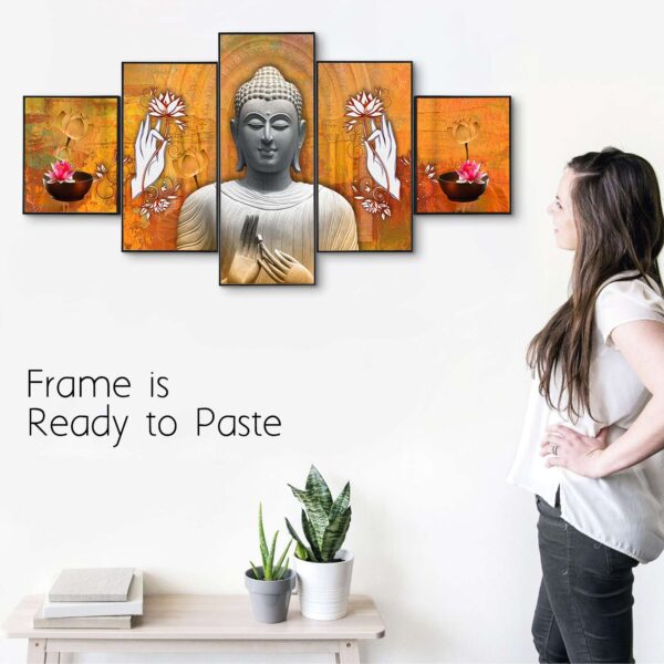 Set Of Five Framed Digital Wall Painting - Image 3