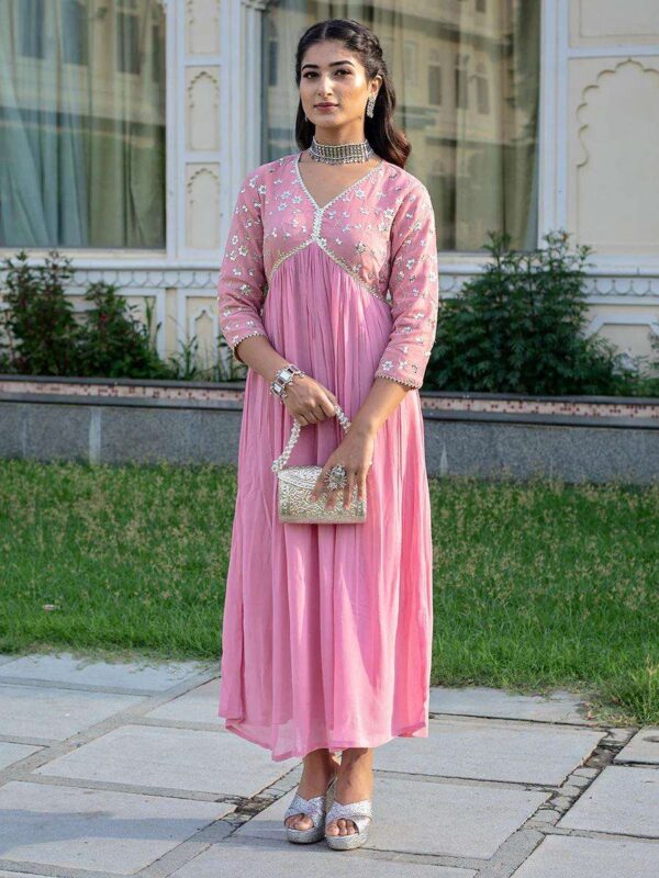 Cotton Printed Kurta with Coordinated Palazzo and Dupatta for Women(M) - Image 2