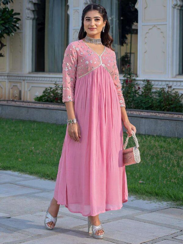 Cotton Printed Kurta with Coordinated Palazzo and Dupatta for Women(M) - Image 3