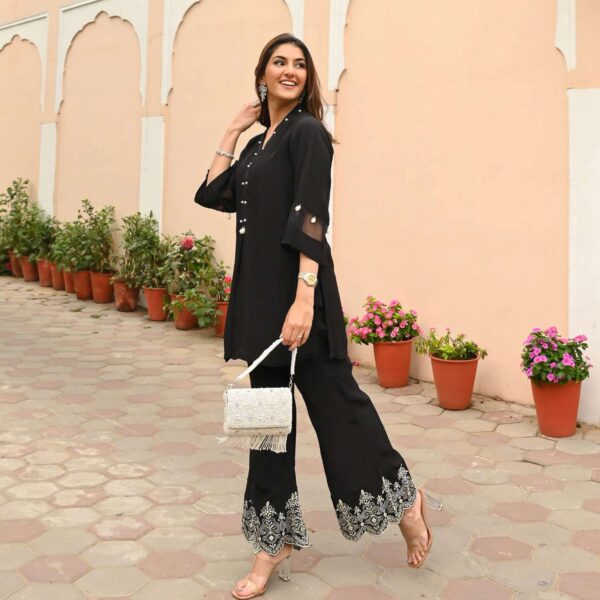 Flower Power ? Embroidered & Printed Cotton Dress for Women (L) - Image 5