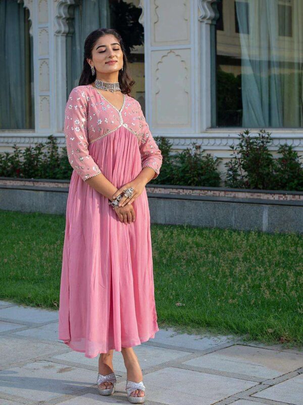 Cotton Printed Kurta with Coordinated Palazzo and Dupatta for Women(M) - Image 4