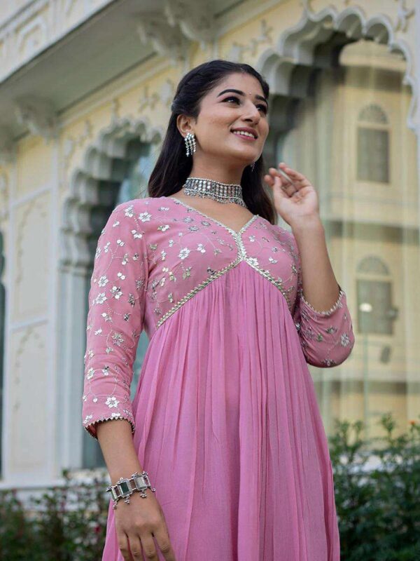 Cotton Printed Kurta with Coordinated Palazzo and Dupatta for Women(M) - Image 6