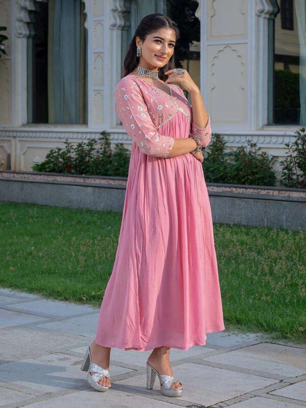 Cotton Printed Kurta with Coordinated Palazzo and Dupatta for Women(M) - Image 5