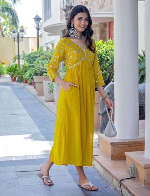 3-Piece Cotton Kurta Set for Women ? Kurta, Palazzo & Dupatta(L) - Image 6